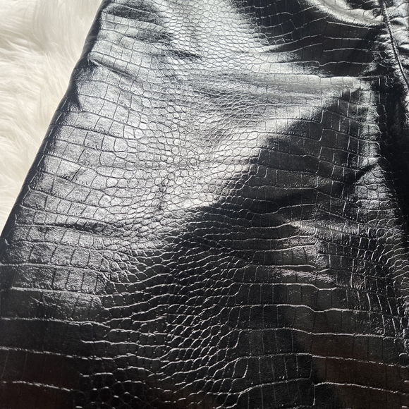 NWT Croc Faux Leather Pants Size Large - Picture 5 of 8